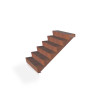 Escalier extérieur en acier corten activé 2 M