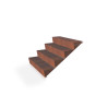Escalier extérieur en acier corten activé 1,5 M