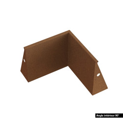Angle costière en acier corten brut