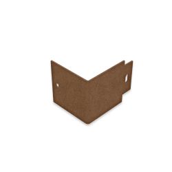 Angle pour bordure droite en corten brut