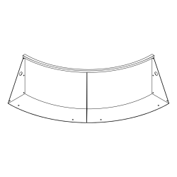 Costière arrondie corten...