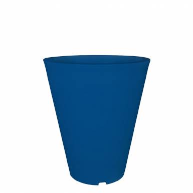 pot-de-fleurs-plastique-vase-bleu-signalisation-Les-Serruriers-du-Paysage